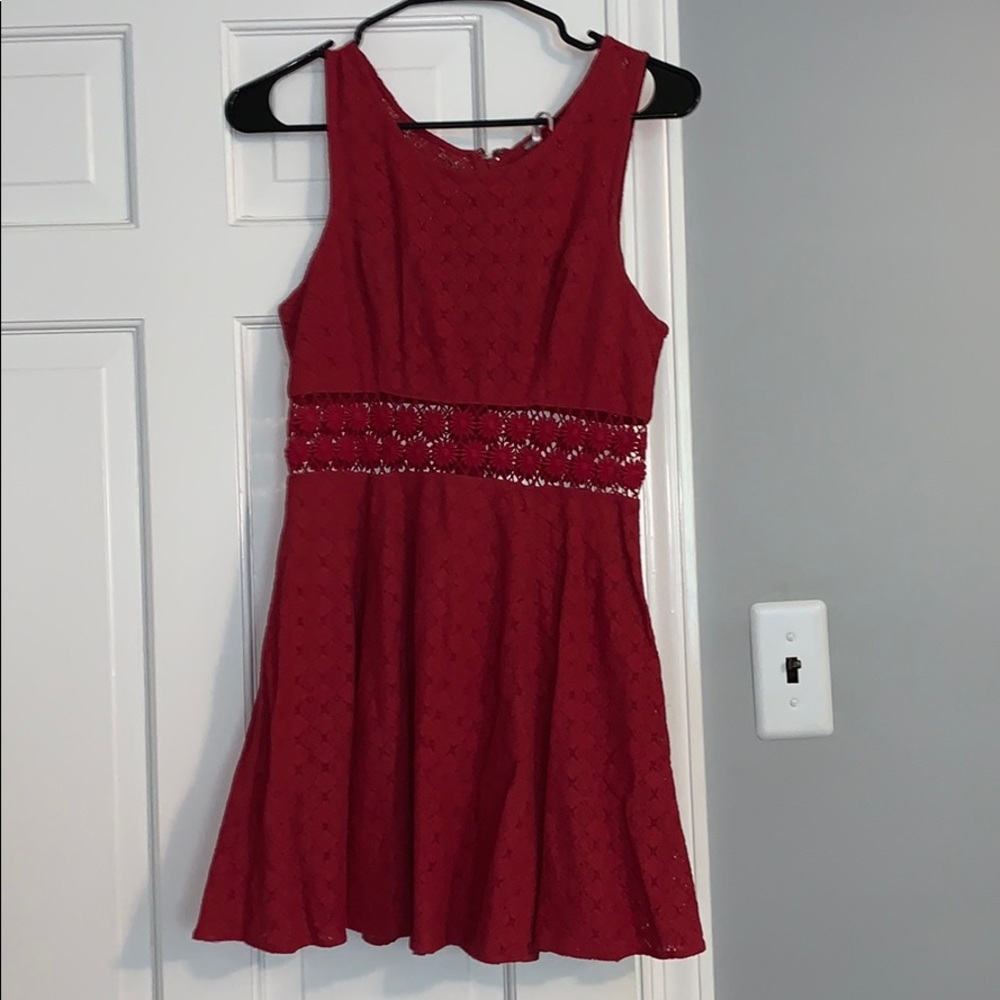 Red free people dress